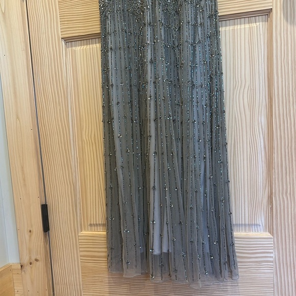 Pisarro Nights Gray Beaded Gown - Picture 6 of 13